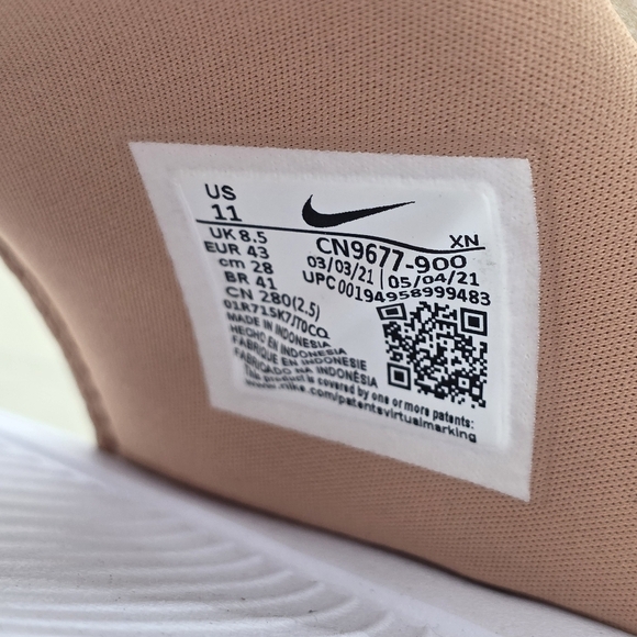 Nike Womens Victori One Metallic Red Bronze White Slides CN9677-900 Size 11 NEW - Picture 10 of 11